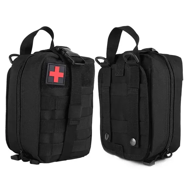 Tactical First Aid Pouch with MOLLE System, belt-mounted