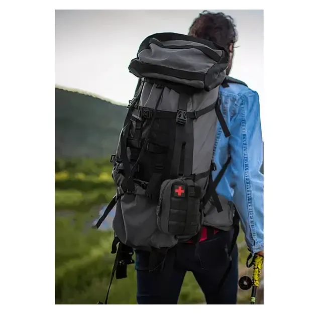 Tactical First Aid Pouch with MOLLE System, belt-mounted