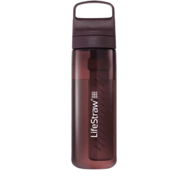 Дорожная бутылка LifeStraw Go 2.2 с фильтром 650 мл. Merlot Me Away LGV422MRWW
