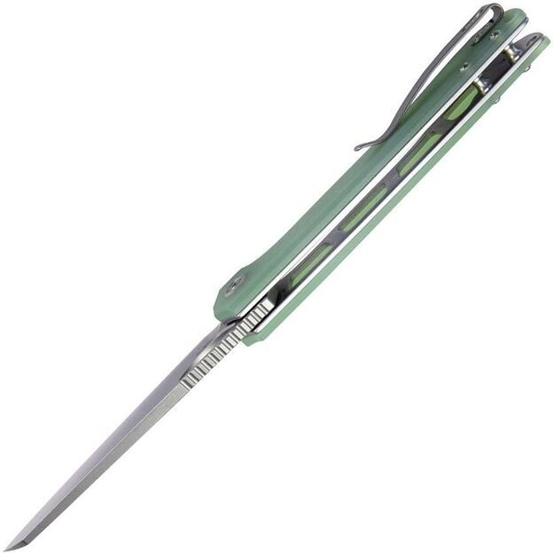 Складной нож Kubey Elang G10, Beadblasted AUS-10 от Sebastian Irawan (KU365C) ​​Jade