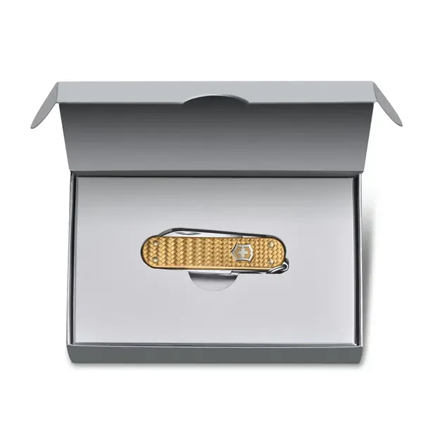 Victorinox Classic Precious Alox Pocket Knife - Brass Gold 0.6221.408G