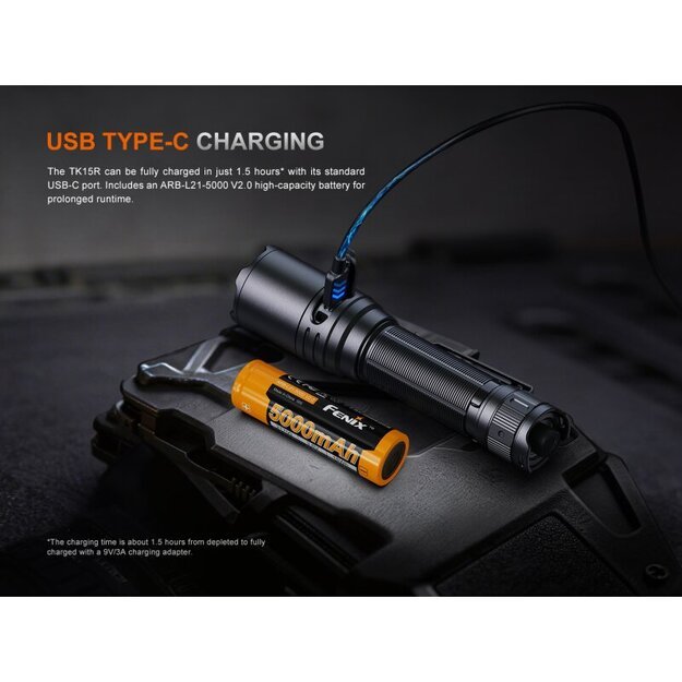 Fenix ​​TK15R "IRIS X" LED Flashlight with USB Connection