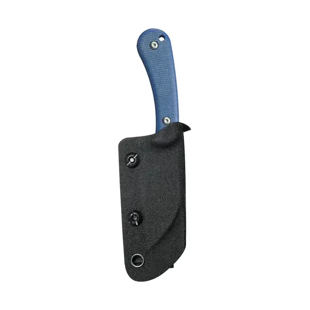 Нож Kubey Rock Hopper синий, дизайн Скотта Халперна, Micarta, 14C28N (KU412C)