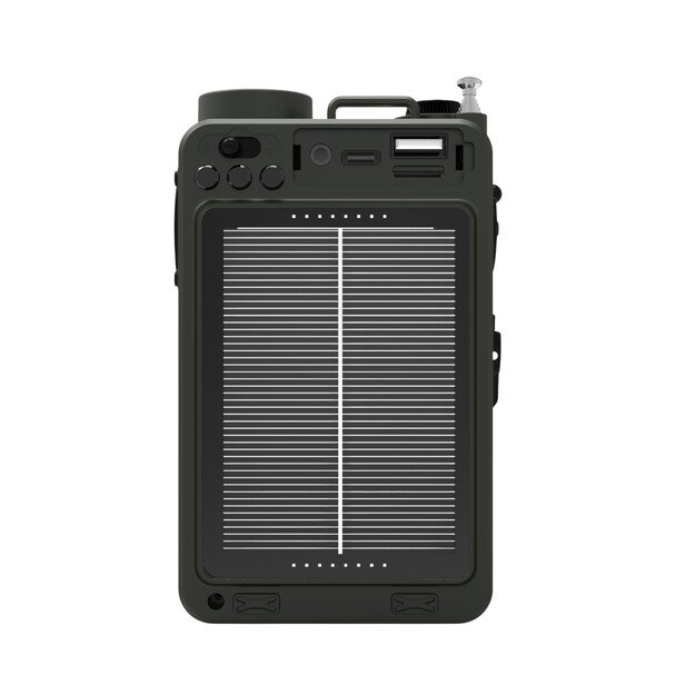 Аккумуляторное радио-фонарь с функцией Power Bank, 4000мАч, зеленый