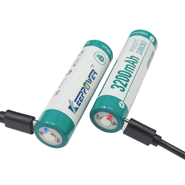 KEEPPOWER baterija ICR18650-320PCM 3200mAh Li-ION USB-C P1832TC