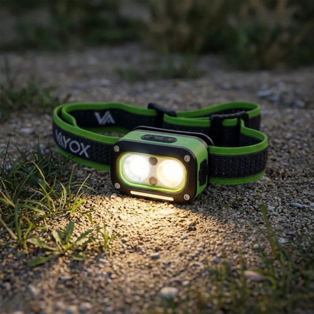 Įkraunamas galvos žibintuvėlis 2x5W 450lm 800mAh VA0453 Vayox