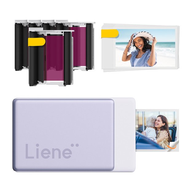 Liene Pearl N200 Pro 2x3  Portable Photo Printer Kit (Purple)