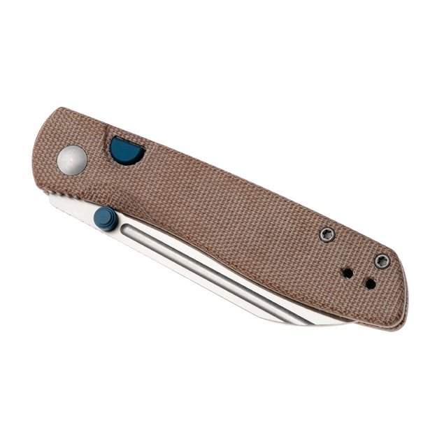 Kizer Renissance peilis Brown Norplex UltreX Micarta, Satin N690 by Caleb Waldman (V3698A2)