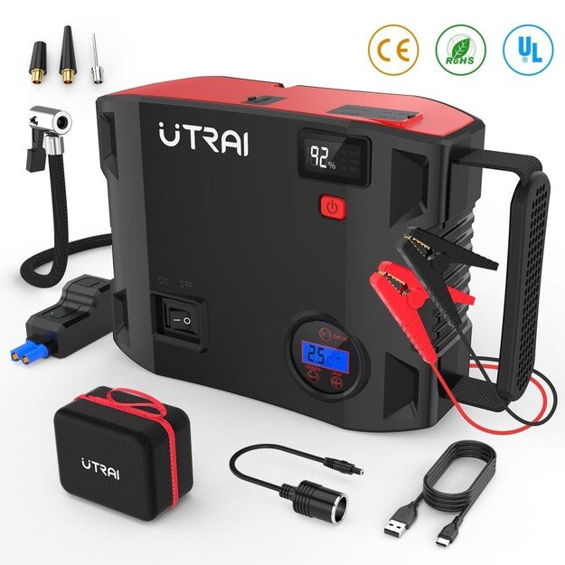 4-IN-1 2000A Jump Starter With Air Compressor Jstar 5