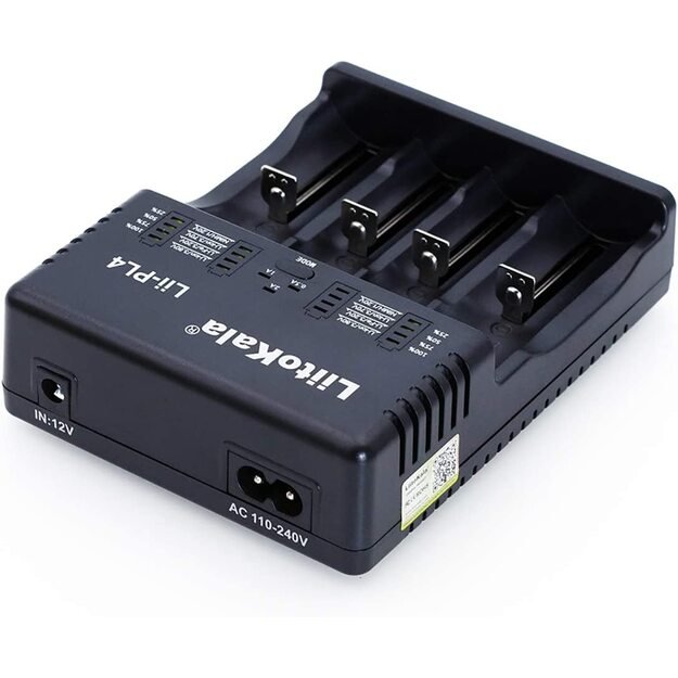 LiitoKala Lii-PL4 4 lizdų baterijų įkroviklis