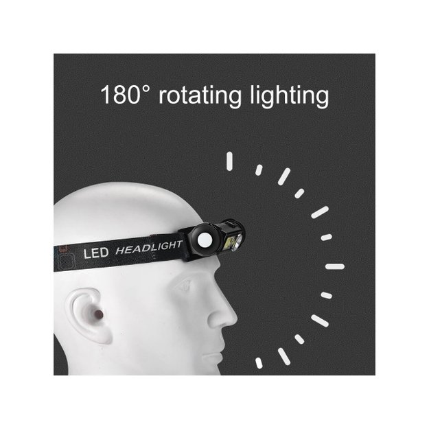 Žibintuvėlis ant galvos USB + magnetas