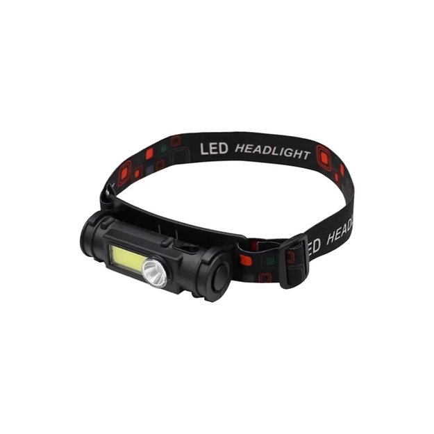 Žibintuvėlis ant galvos USB + magnetas