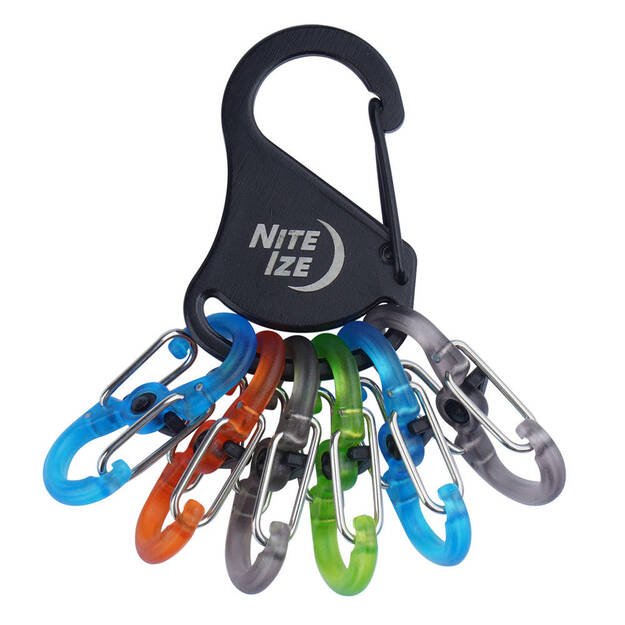 Nite Ize Plastic S-Biner KeyRa spalvotas pakabukas raktams KLKP-01-R3