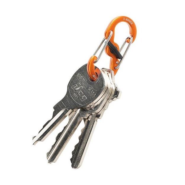 Nite Ize „KeyRack Locker S-Biner“ spalvotas raktų laikiklis su sagtimi ALIUMINIS – KLKA-29BG-R6