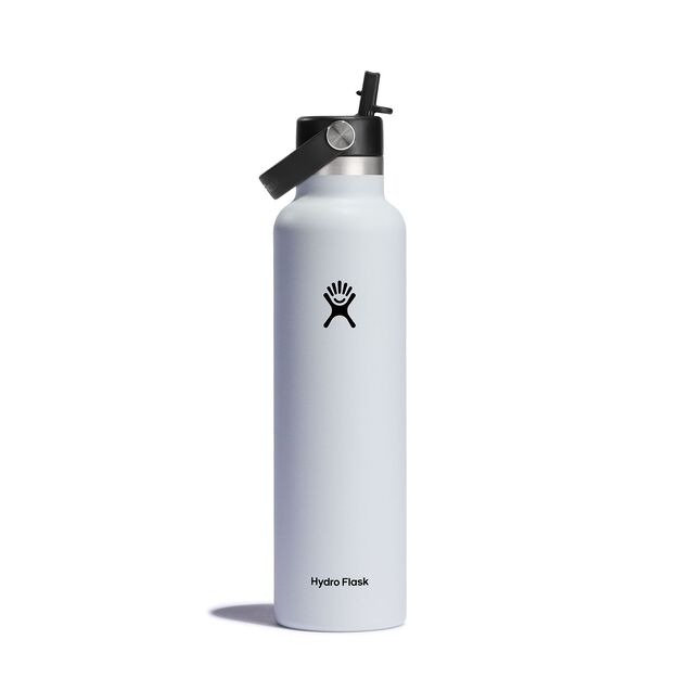 Дорожная бутылка Hydro Flask Standard Flex с соломенной крышкой 710 мл S24FS110 White