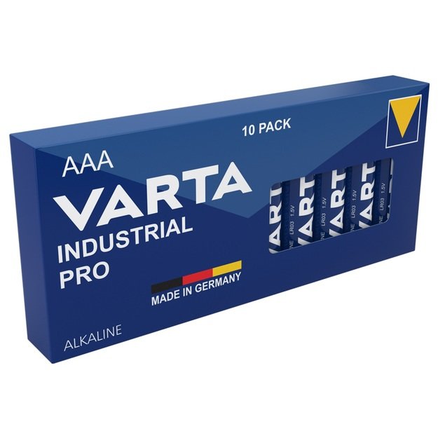 Varta Industrial Pro AAA elementai, 10 vnt.