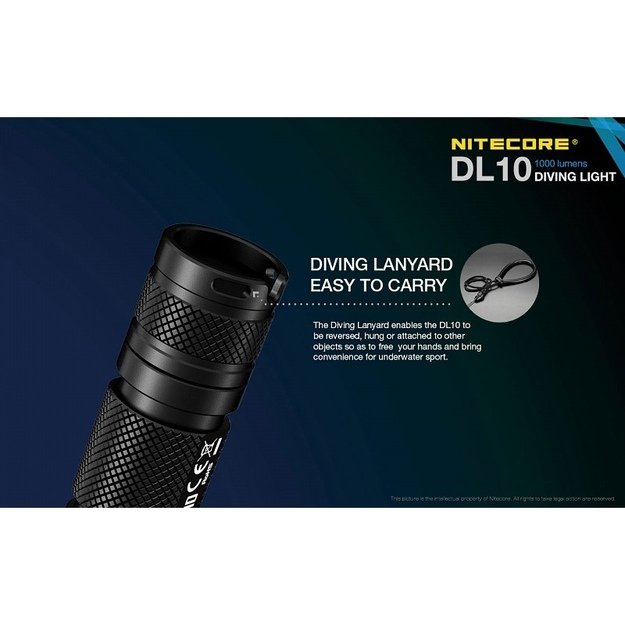 Nitecore DL10 žibintuvėlis