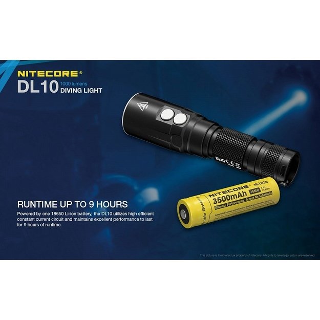 Nitecore DL10 žibintuvėlis