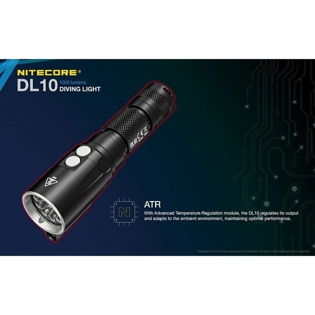 Nitecore DL10 žibintuvėlis