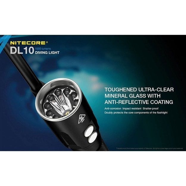 Nitecore DL10 žibintuvėlis