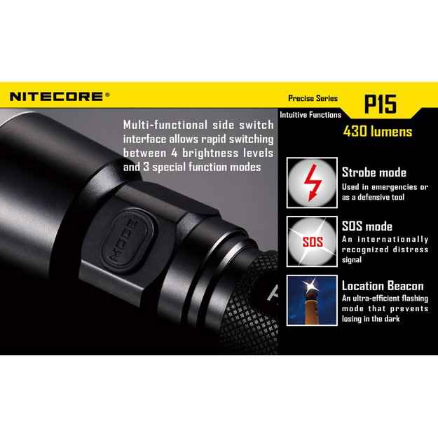 Nitecore P15 žibintuvėlis