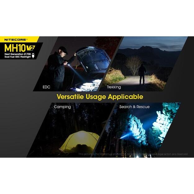 Nitecore MH10 V2 - 1200lm žibintuvėlis