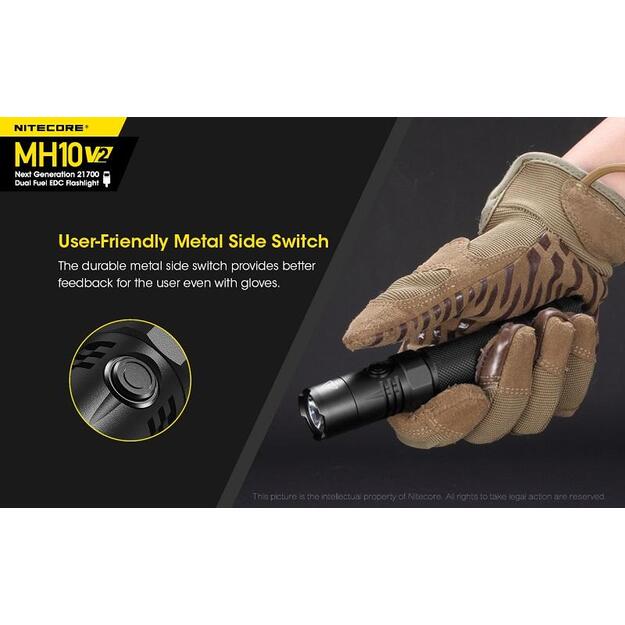 Nitecore MH10 V2 - 1200lm žibintuvėlis