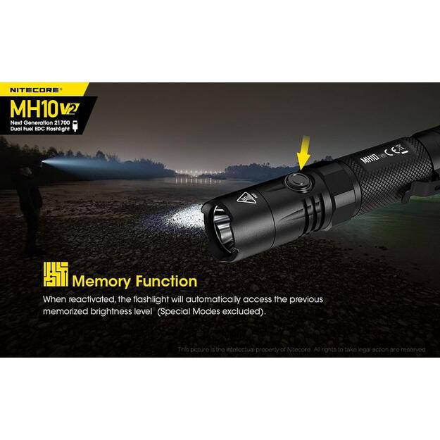 Nitecore MH10 V2 - 1200lm žibintuvėlis