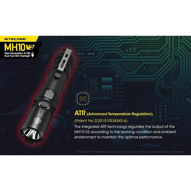 Nitecore MH10 V2 - 1200lm žibintuvėlis