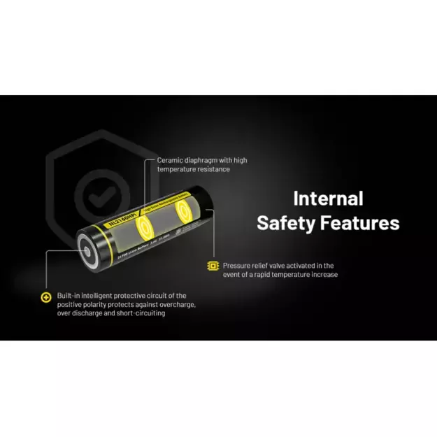 Nitecore High Drain baterija 21700, 6000mAh, Li-ion NL2160HPI