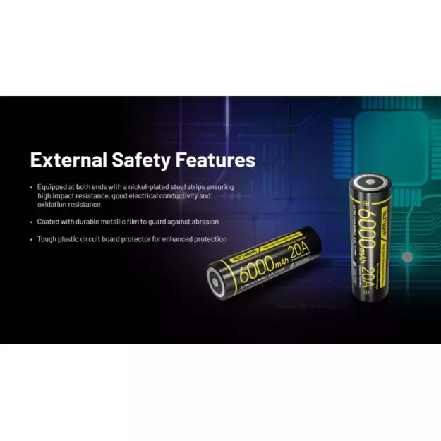 Nitecore High Drain baterija 21700, 6000mAh, Li-ion NL2160HPI