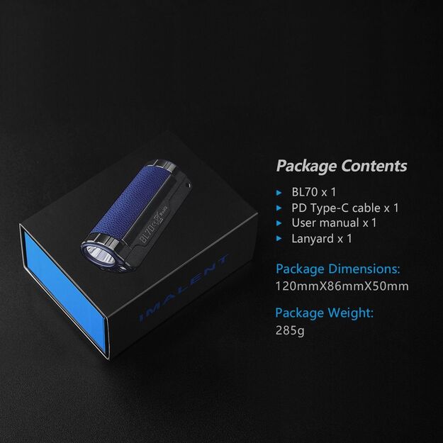 Мощный EDC фонарь IMALENT BL70 6000лм