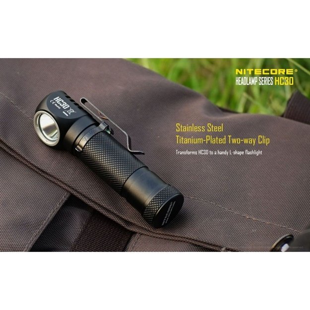 Nitecore HC30 žibintuvėlis ant galvos
