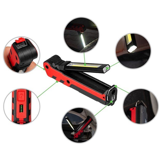 Vayox dirbtuvių žibintas 140lm + 360lm VA0104