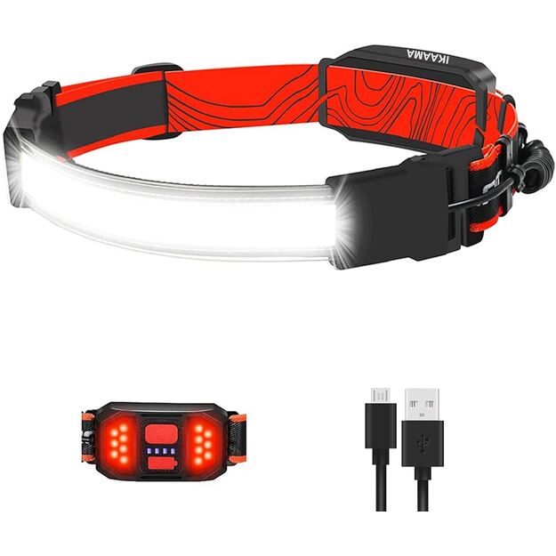 LED žibintuvėlis ant galvos COB LED