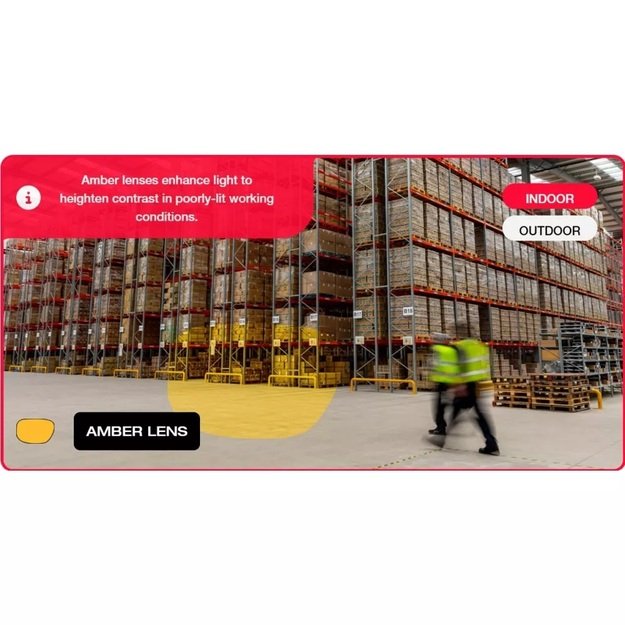 Riley Sisini Amber itin patvarūs ir lengvi apsauginiai akiniai