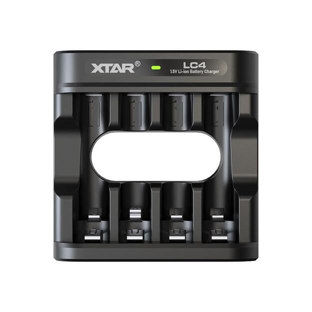 Xtar LC4 - зарядное устройство + 4x литий-ионные аккумуляторы AAA (Micro) R03 1,5 В