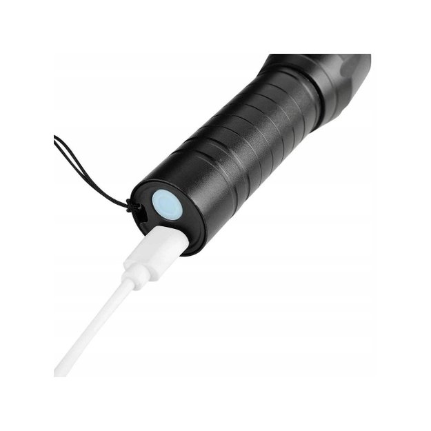 Mini žibintuvėlis LED COB, įkraunamas