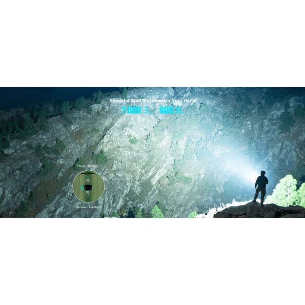 Olight Marauder Mini Flashlight 7000lm Limited Edition Blue