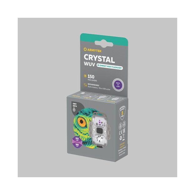Armytek Crystal WUV žibintuvėlis 150lm pilkas F07001GUV
