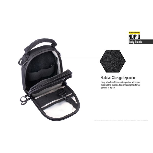 Nitecore dėklas NDP10 Juodas