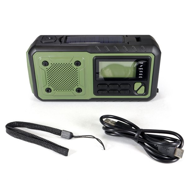 Daugiafunkcinis avarinis turistinis radijo imtuvas Multi