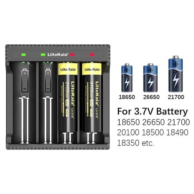 LiitoKala baterijų pakrovėjas Lii-L4