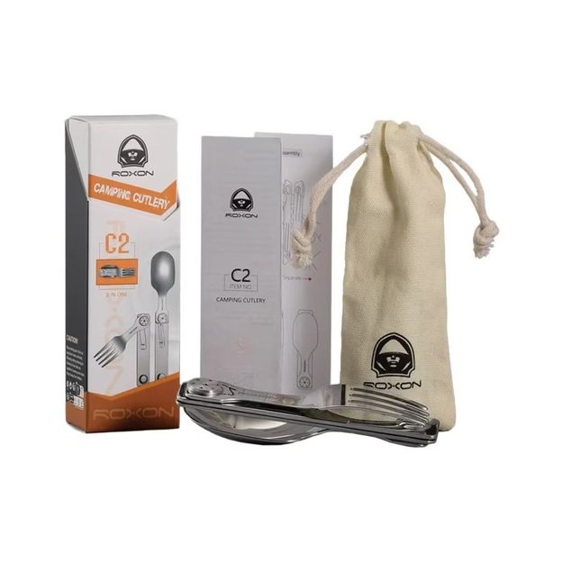 Roxon C2 Camping Utensils sulankstomi turistiniai reikmenys