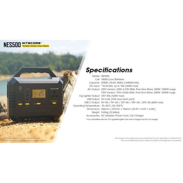 Nitecore Powerstation NES500 — 144000 мАч