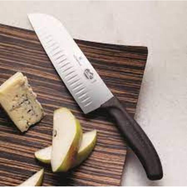 Victorinox Swiss Classic peilis Santoku, rievėta briauna, 17 cm 6.8523.17