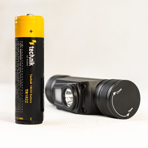 Technik žibintuvėlis H31 (įmontuotas akumuliatorius) OSRAM P9 + raudona šviesa + USB-C 800 lm