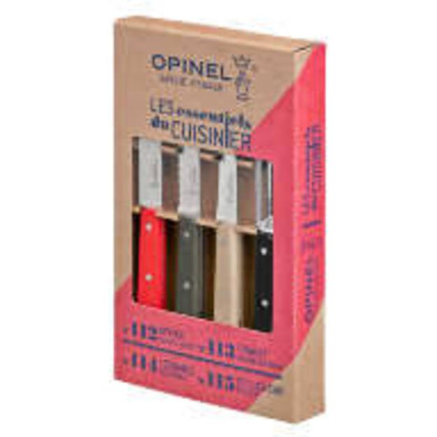 Opinel 4 Piece Essentials Small Kitchen Knife Set