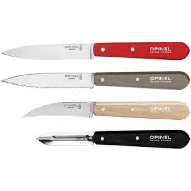 Opinel 4 Piece Essentials Small Kitchen Knife Set
