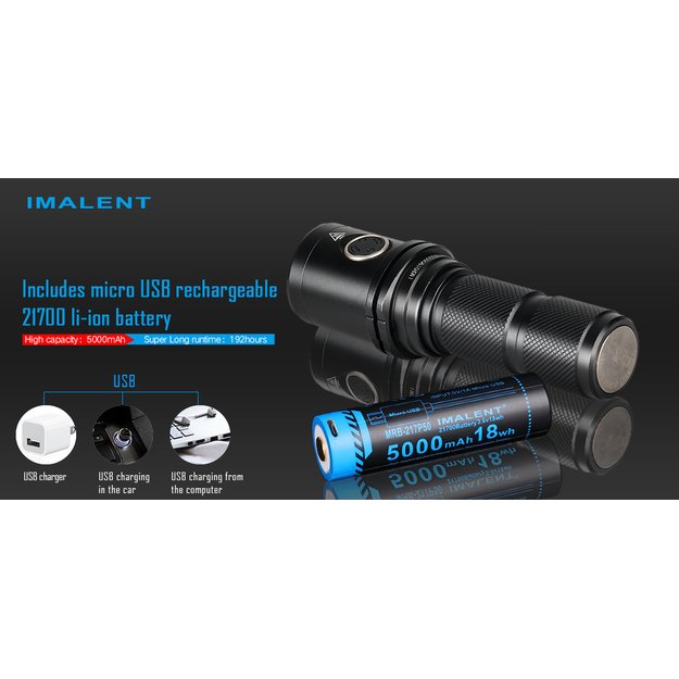Imalent DM35 CREE XHP35 HI LED žibintuvėlis